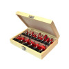Faithfull Router Bit Set of 15 TCT 1/2in Shank