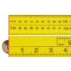Faithfull Folding Rule Yellow ABS Plastic 1 Metre / 39in