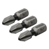 Faithfull Phillips Impact Screwdriver Bits PH2 x 25mm (Pack 3)