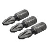 Faithfull Pozi Impact Screwdriver Bits PZ2 x 25mm (Pack 3)