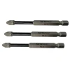 Faithfull Pozidriv Impact Screwdriver Bits PZ2 x 75mm (Pack 3)