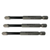 Faithfull Pozidriv Impact Screwdriver Bits PZ3 x 75mm (Pack 3)