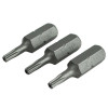 Faithfull Security S2 Grade Steel Screwdriver Bits T10SÂ xÂ 25mm (Pack 3)