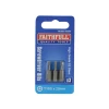 Faithfull Security S2 Grade Steel Screwdriver Bits T10S x 25mm (Pack 3)