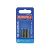 Faithfull Security S2 Grade Steel Screwdriver Bits T15S x 25mm (Pack 3)