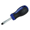 Faithfull Slotted Flared Soft Grip Screwdriver 6.5mm Stubby