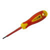 Faithfull Soft Grip VDE Screwdriver Slotted 4.0 x 100mm