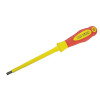 Faithfull Soft Grip VDE Screwdriver Slotted 6.5 x 150mm