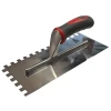 Faithfull Notched Trowel 10mm Stainless Steel Soft Grip Handle 13 x 4.1/2in