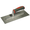 Faithfull Plasterers Trowel Stainless Steel Soft Grip Handle 11in x 4.3/4in
