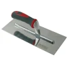 Faithfull Plasterers Trowel Stainless Steel Soft Grip Handle 11in x 4.3/4in
