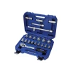 Faithfull Socket Set of 22 Metric 1/2in Drive