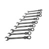 Faithfull Ratchet Combination Spanner Flex Head Set of 9