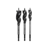 Faithfull Tri-Point Speed Auger Bit Set, 3 Piece