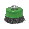 Faithfull Wire Cup Brush 80 x M14 x 2 Stainless Steel 0.30mm
