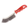 Faithfull Wire Scratch Brush Steel Red Handle