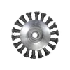 Faithfull Conical Wire Brush 100 x M14 x 2 0.50mm Wire