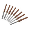 Faithfull HSS Turning Chisel Wooden Boxed Set 8Pc