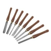 Faithfull HSS Turning Chisel Wooden Boxed Set 8Pc