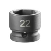 Facom 6-Point Stubby Impact Socket 1/2in Drive 22mm