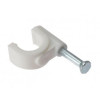 Round Cable Clip 5mm White
