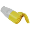 Yellow Socket 16 Amp 110 Volt