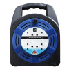 Masterplug 13A 20m 4 Gang Case Reel Blue