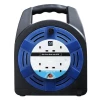 Masterplug 13A 20m 4 Gang Case Reel Blue