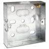 Metal Back Box Single Socket 16mm