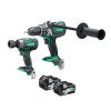 Hikoki KC18DPLJBZ Twin Pack 18V 2 x Multi Volt Li-ion