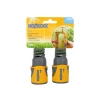 Hozelock 2050 Hose End Connector Plus for &Atilde;12.5-15mm (1/2-5/8in) Hose (Twin Pack)