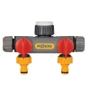 Hozelock Two Way Tap Connector 1/2 - 1in BSP