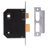 Bathroom Mortice Sashlock 65mm Satin & Polished Stainless steel