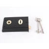 Narrow Style Rim Lock 140mm x 76mm Black