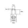 Squire CP40 Combination Padlock 4 Wheel 40mm
