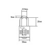 Squire CP50 Combination Padlock 4 Wheel 50mm