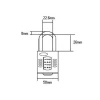 Squire CP50 Combination Padlock 4 Wheel 50mm