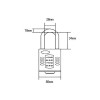 Squire CP60 Combination Padlock 5 Wheel 60mm