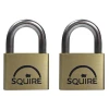 Squire LN4T Twin Pack Lion Brass Padlocks 5 Pin (2 x LN4KA)