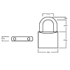 Squire LN60 Lion Range Brass Padlock 60mm