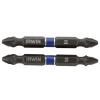 Impact Double Ended Screwdriver Bits Pozi PZ2 60mm Pack of 10