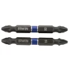 Impact Double Ended Screwdriver Bits Pozi PZ2 60mm Pack of 10
