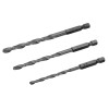 Irwin HSS Drill Bit Hex Shank Bit Set, 3 Piece