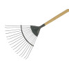 Kent & Stowe Carbon Steel Long Handled Lawn & Leaf Rake, FSCÂ®