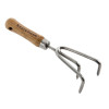 Kent & Stowe Stainless Steel Garden Life Hand 3-Prong Cultivator, FSCÂ®