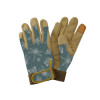 Kent & Stowe Flutter Bugs Teal Premium Comfort Gloves - Ladies Medium