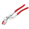Knipex Plastic Pipe Grip Pliers Plastic Jaws Chrome 75mm Capacity 250mm