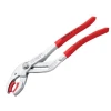 Knipex Plastic Pipe Grip Pliers Plastic Jaws Chrome 75mm Capacity 250mm