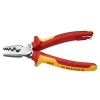 Knipex 97 78 180 T VDE Crimping Pliers with Tether Point 180mm