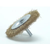 Lessmann DIY Wheel Brush 75mm x 0.25 Brass Wire